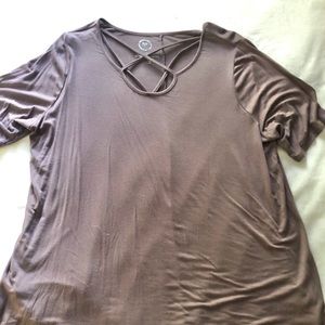 Cross Neck T-Shirt